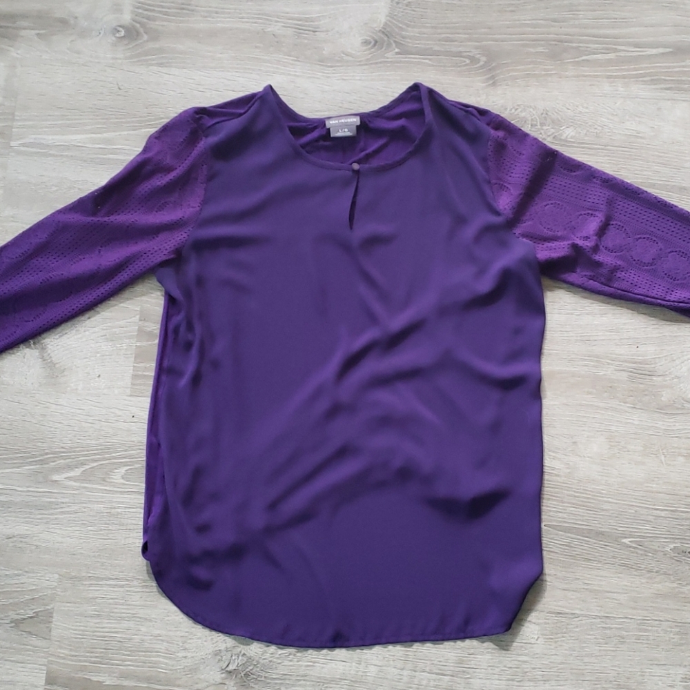 Long sleeve work blouse